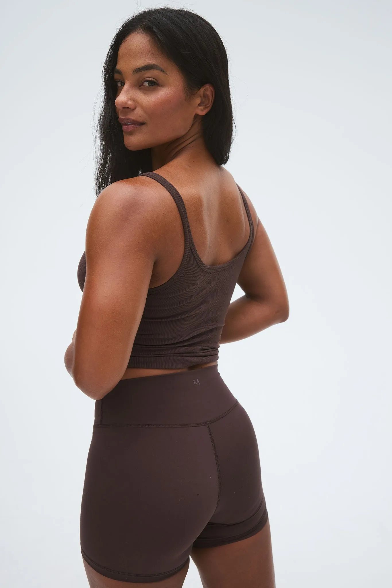 Devin Tank - Espresso Rib Monday Swimwear