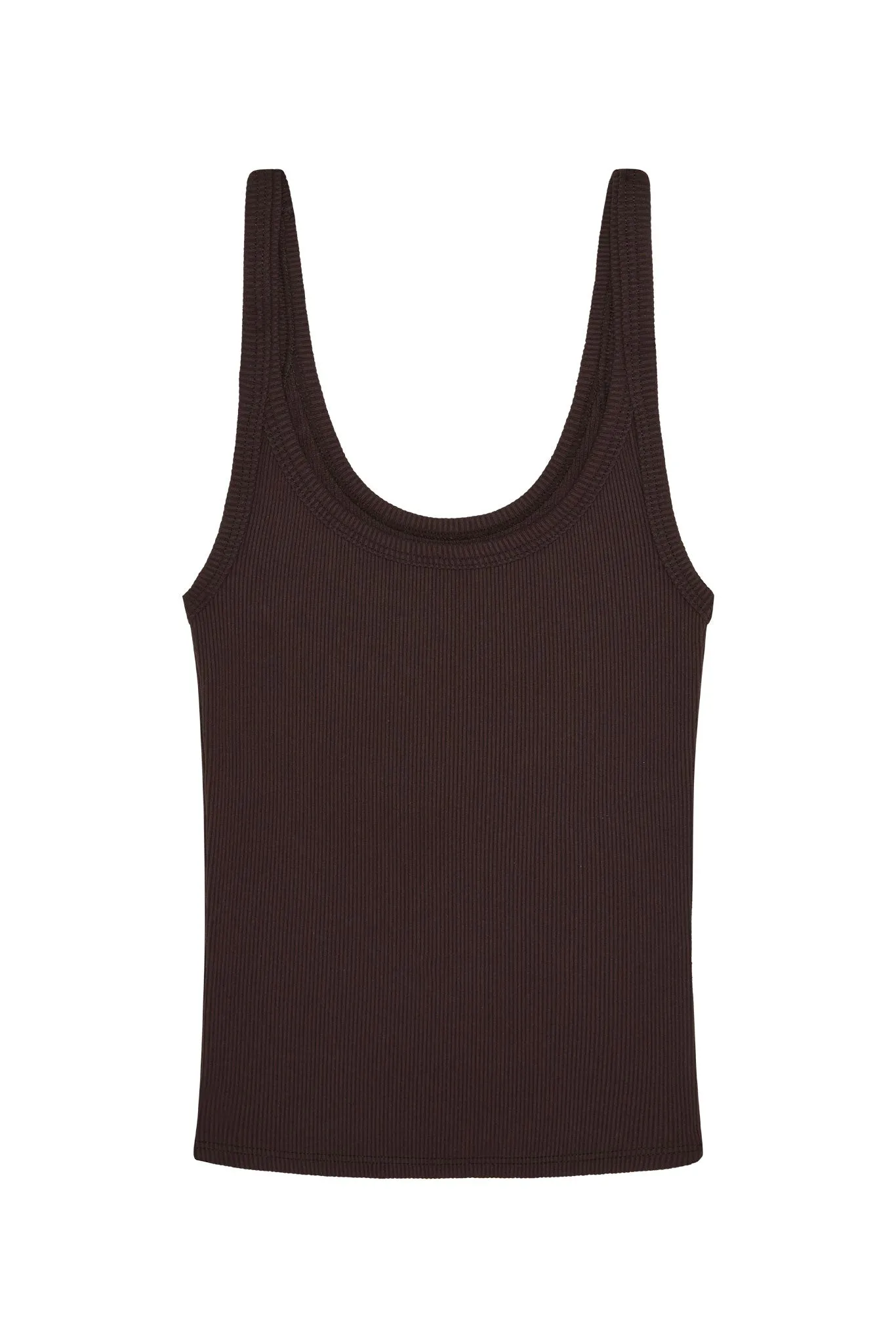 Devin Tank - Espresso Rib Monday Swimwear