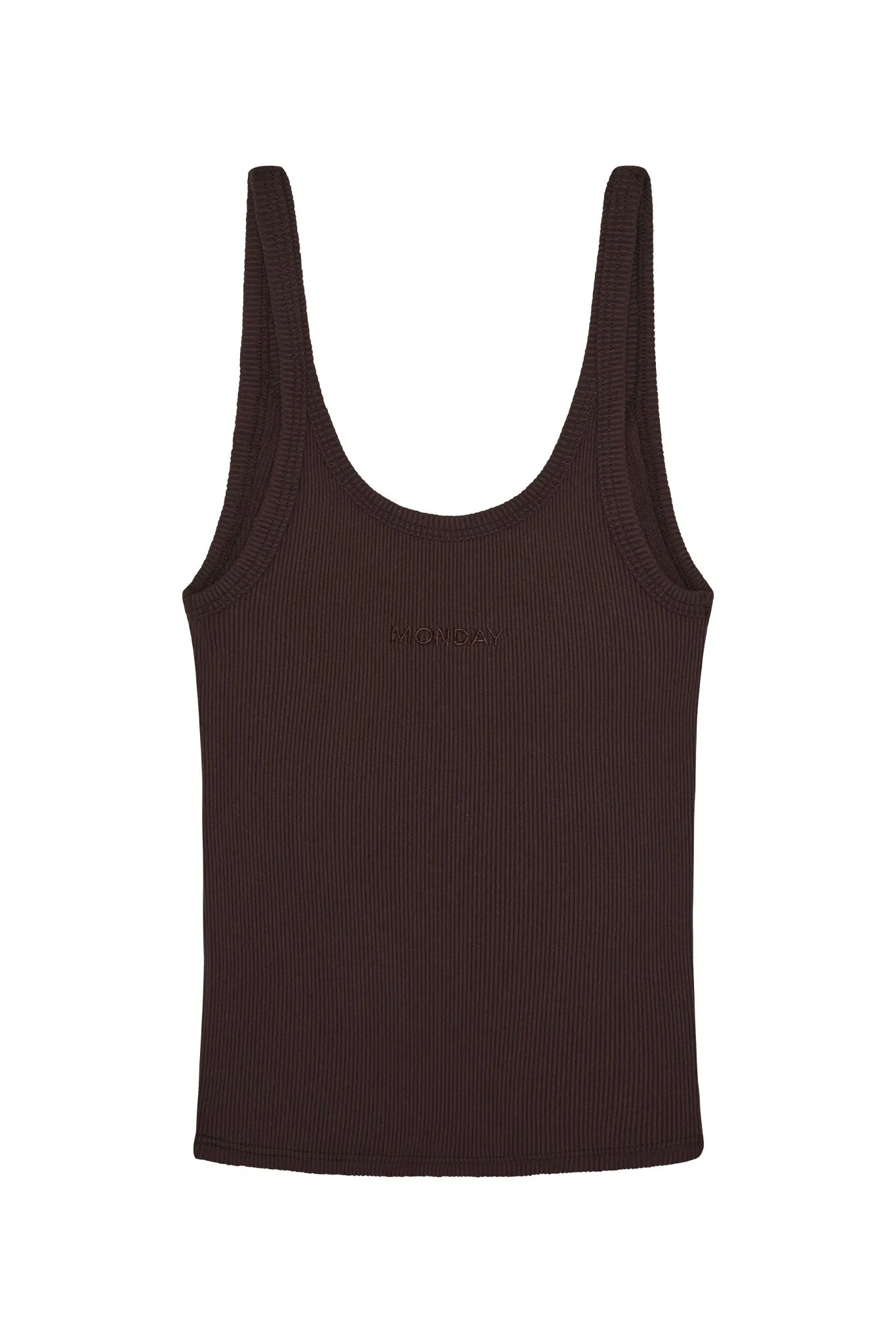 Devin Tank - Espresso Rib Monday Swimwear