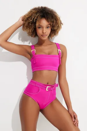 LAVINIA BANDEAU W/ GOLD BUCKLES OYE Swimwear