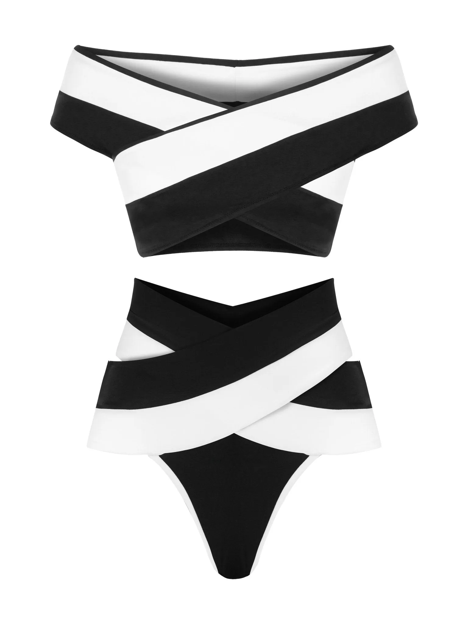 Lucette Double B&W OYE Swimwear