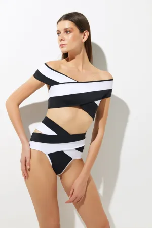 Lucette Double B&W OYE Swimwear