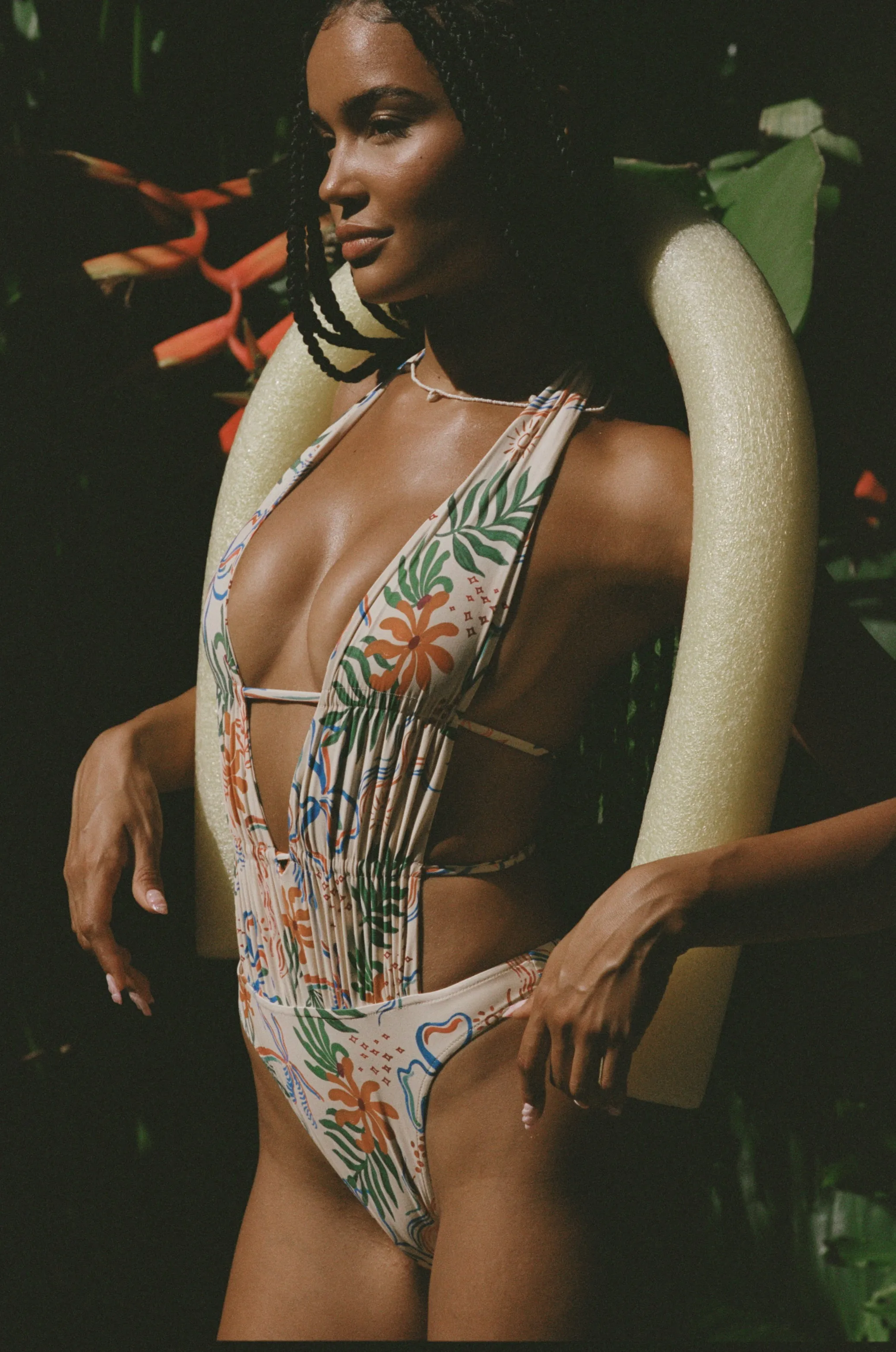 Lucia One Piece Swimsuit - Island Hop Stone Fox Swim