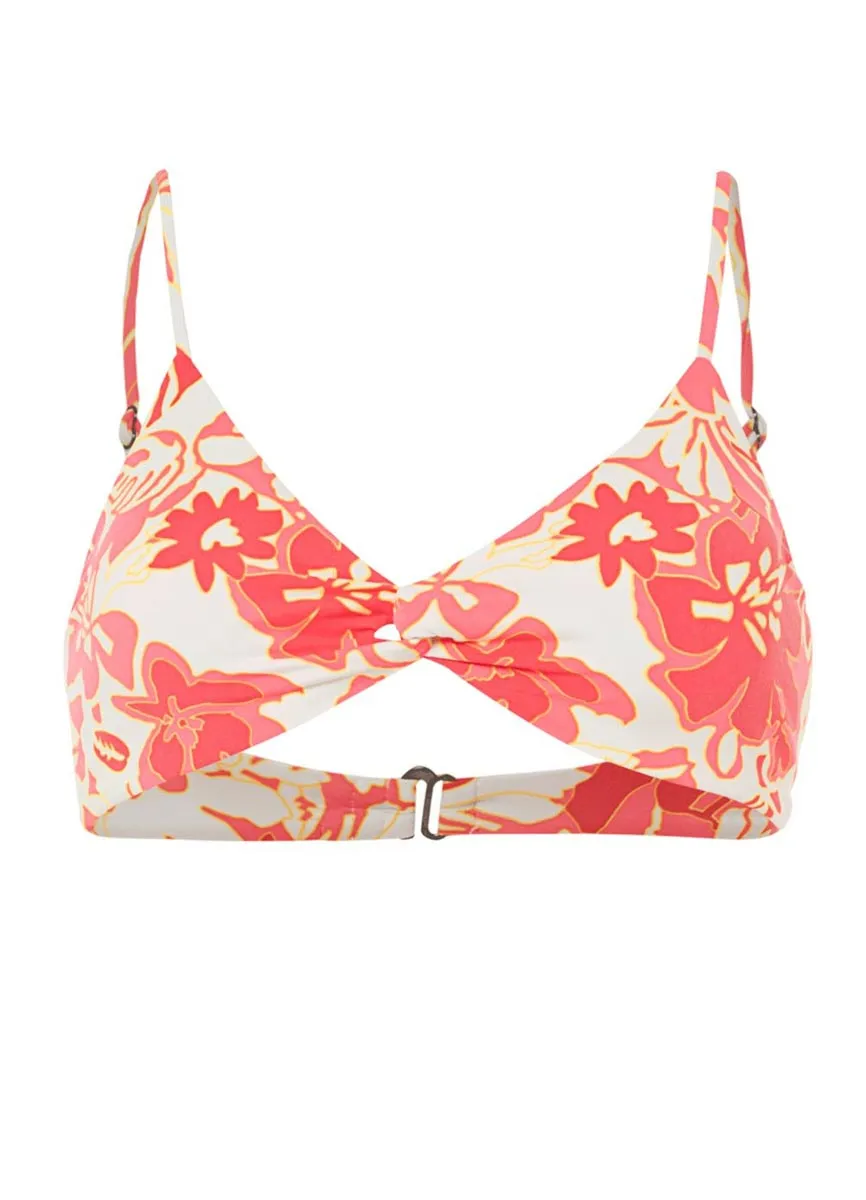 Maaji Abstract Garden Twisted Classic Bralette Bikini Top Maaji