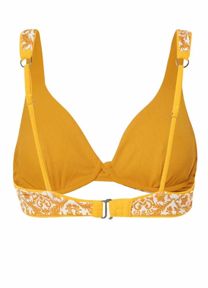 Maaji Amber Yellow Macarenna Unmolded Underwire Bikini Top Maaji