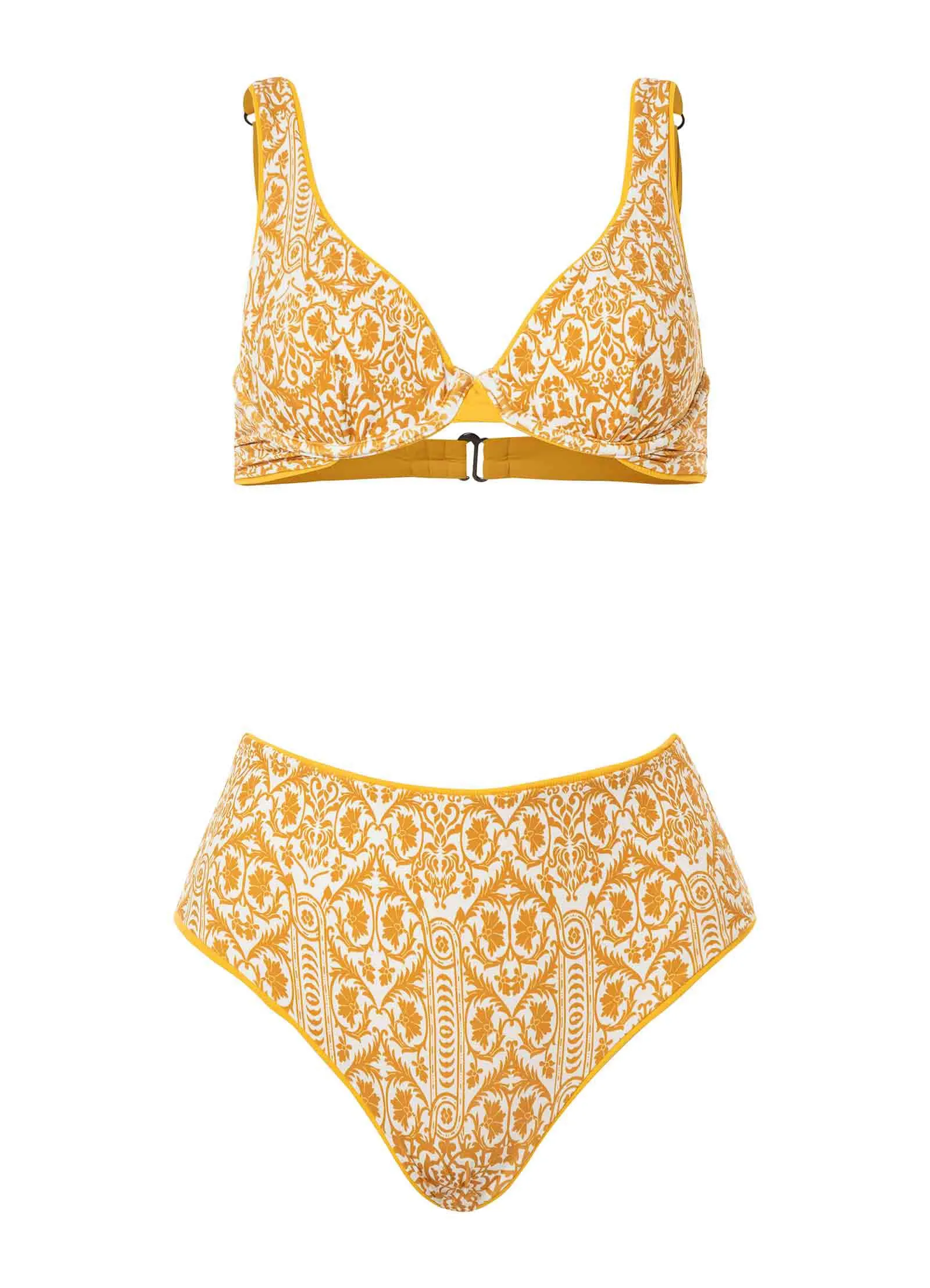 Maaji Amber Yellow Macarenna Unmolded Underwire Bikini Top Maaji