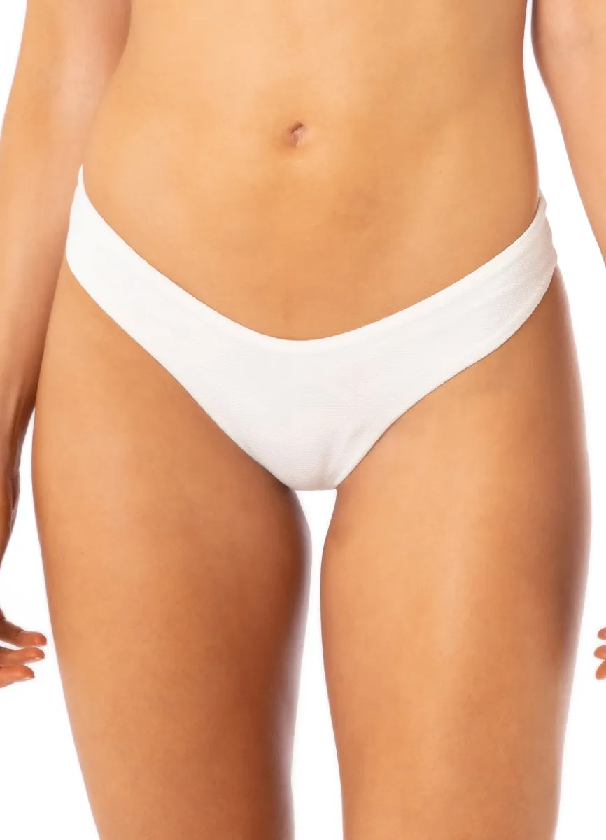 Maaji Antique White Valery Double V Bikini Bottom Maaji