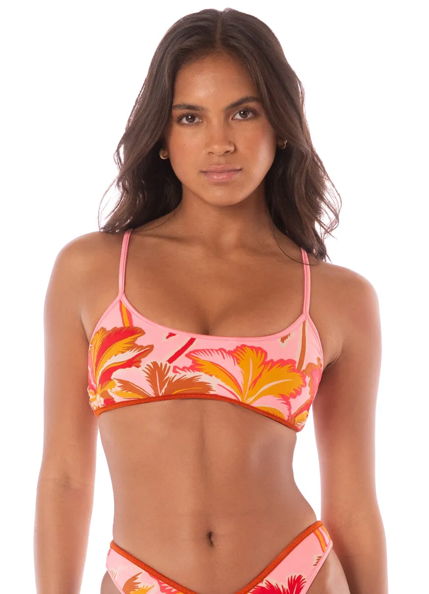 Maaji Apple Red Lane Classic Bralette Bikini Top Maaji