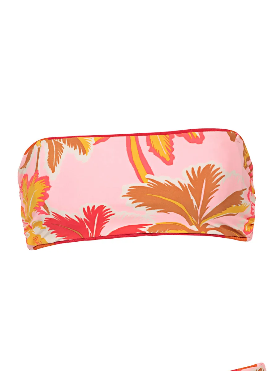 Maaji Apple Red Nomad Strapless Bandeau Bikini Top Maaji