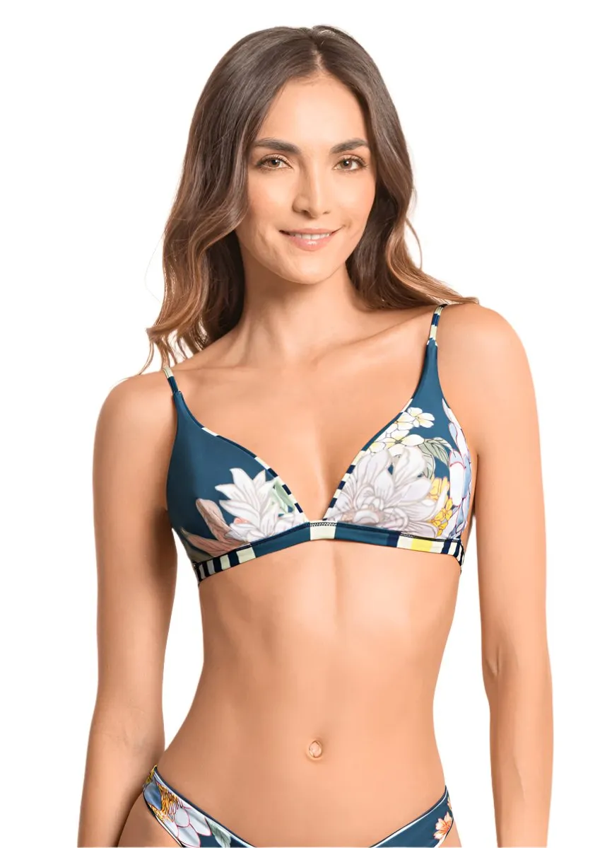 Maaji Barcode Livy Fixed Triangle Bikini Top Maaji