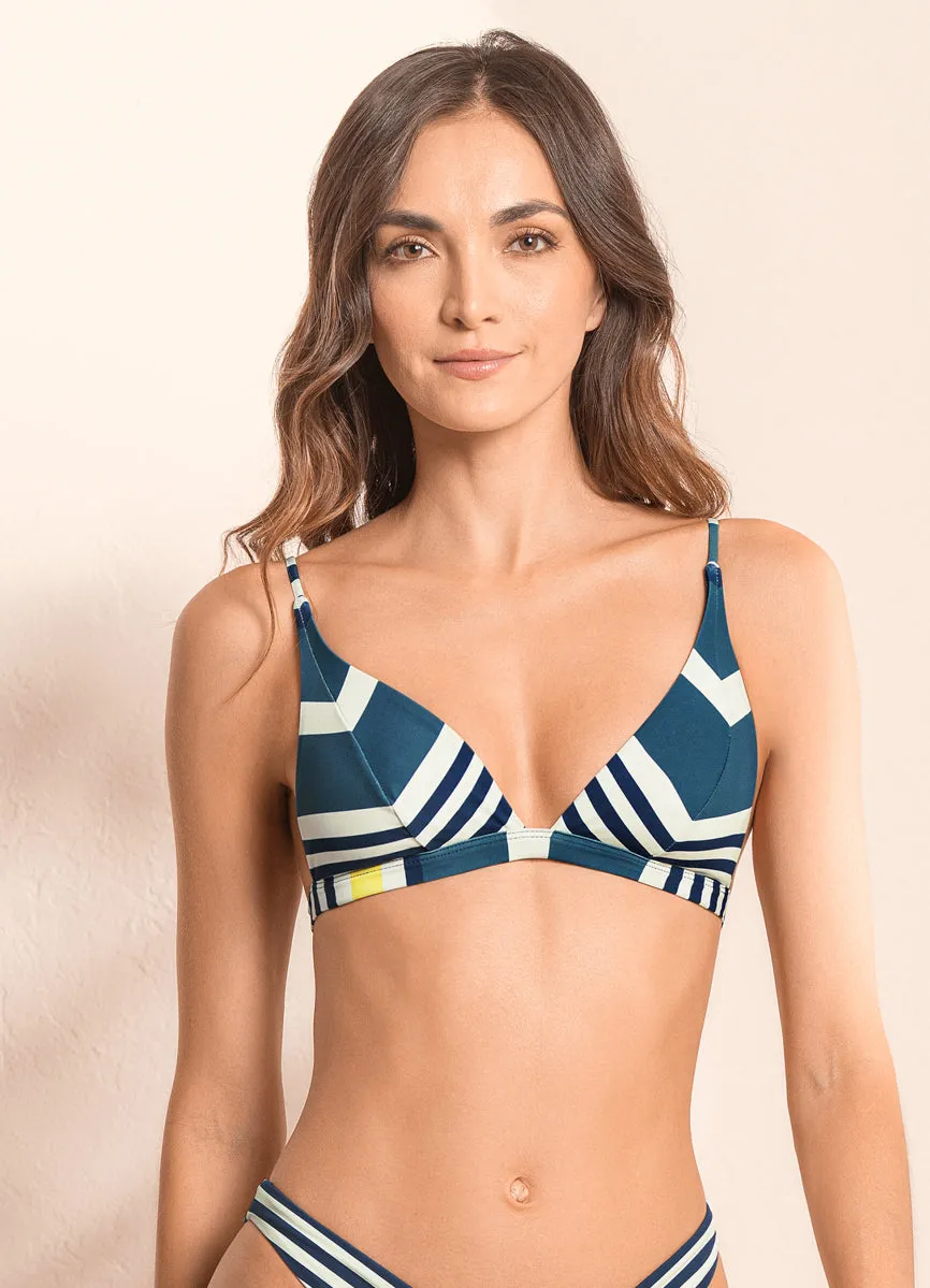 Maaji Barcode Livy Fixed Triangle Bikini Top Maaji