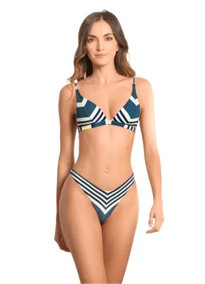 Maaji Barcode Livy Fixed Triangle Bikini Top Maaji