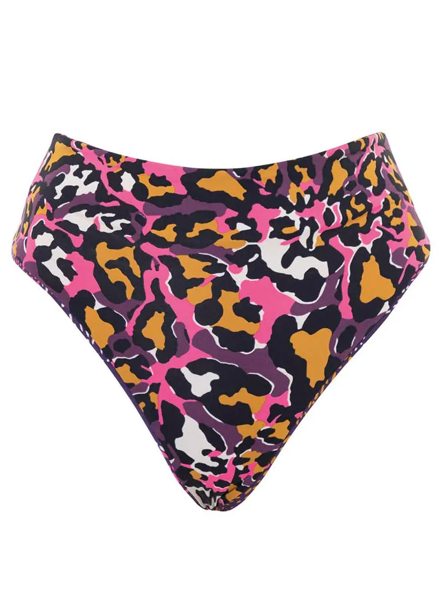 Maaji Batik Floral Suzy Q High Rise/High Leg Bikini Bottom Maaji