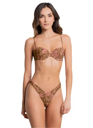Maaji Batik Jungle Cocoa Molded Underwire Bikini Top Maaji