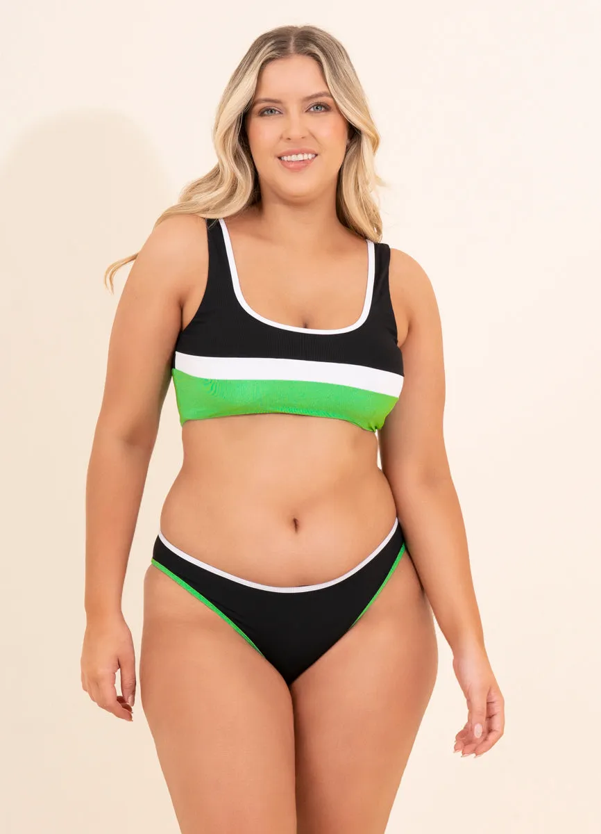 Maaji Black Onyx Easy Sporty Bralette Bikini Top Maaji