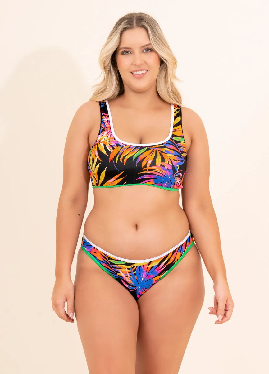 Maaji Black Onyx Easy Sporty Bralette Bikini Top Maaji