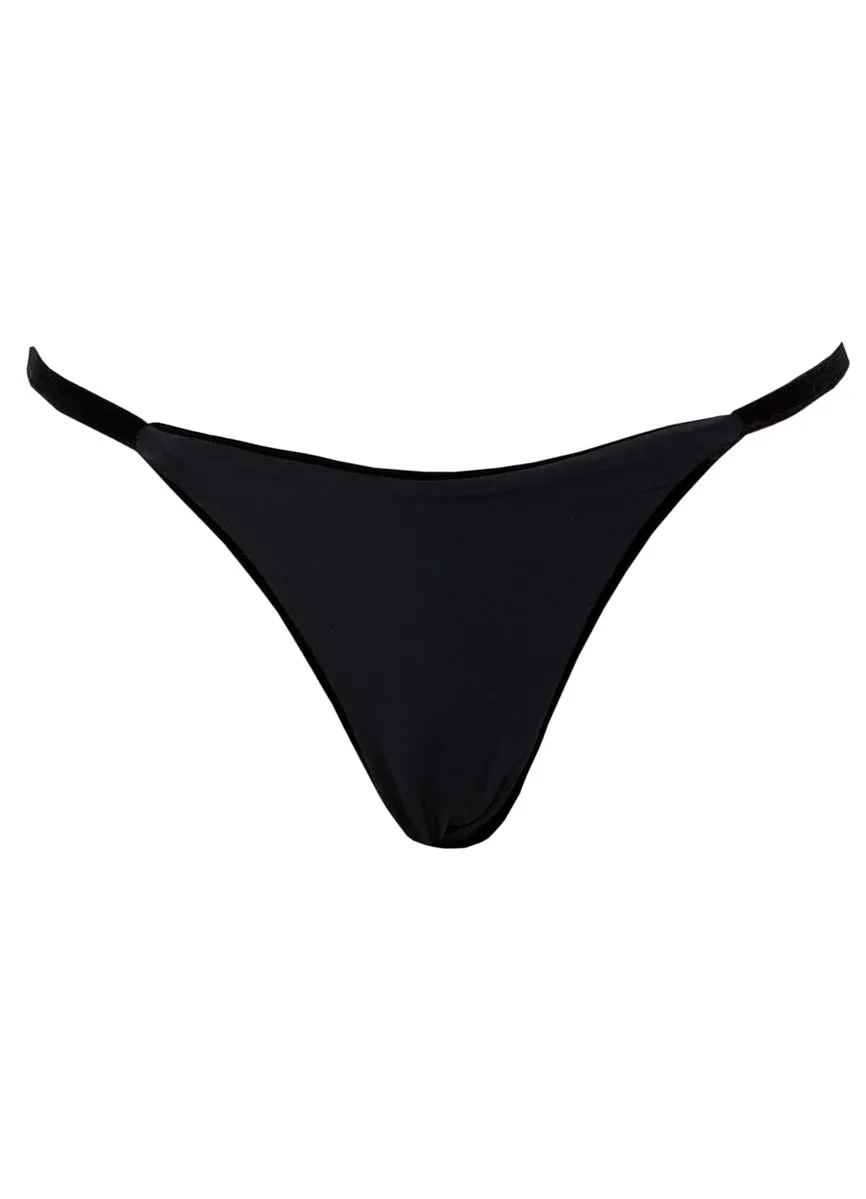 Maaji Blackjack Micro Midi Regular Rise Single Strap Bikini Bottom Maaji
