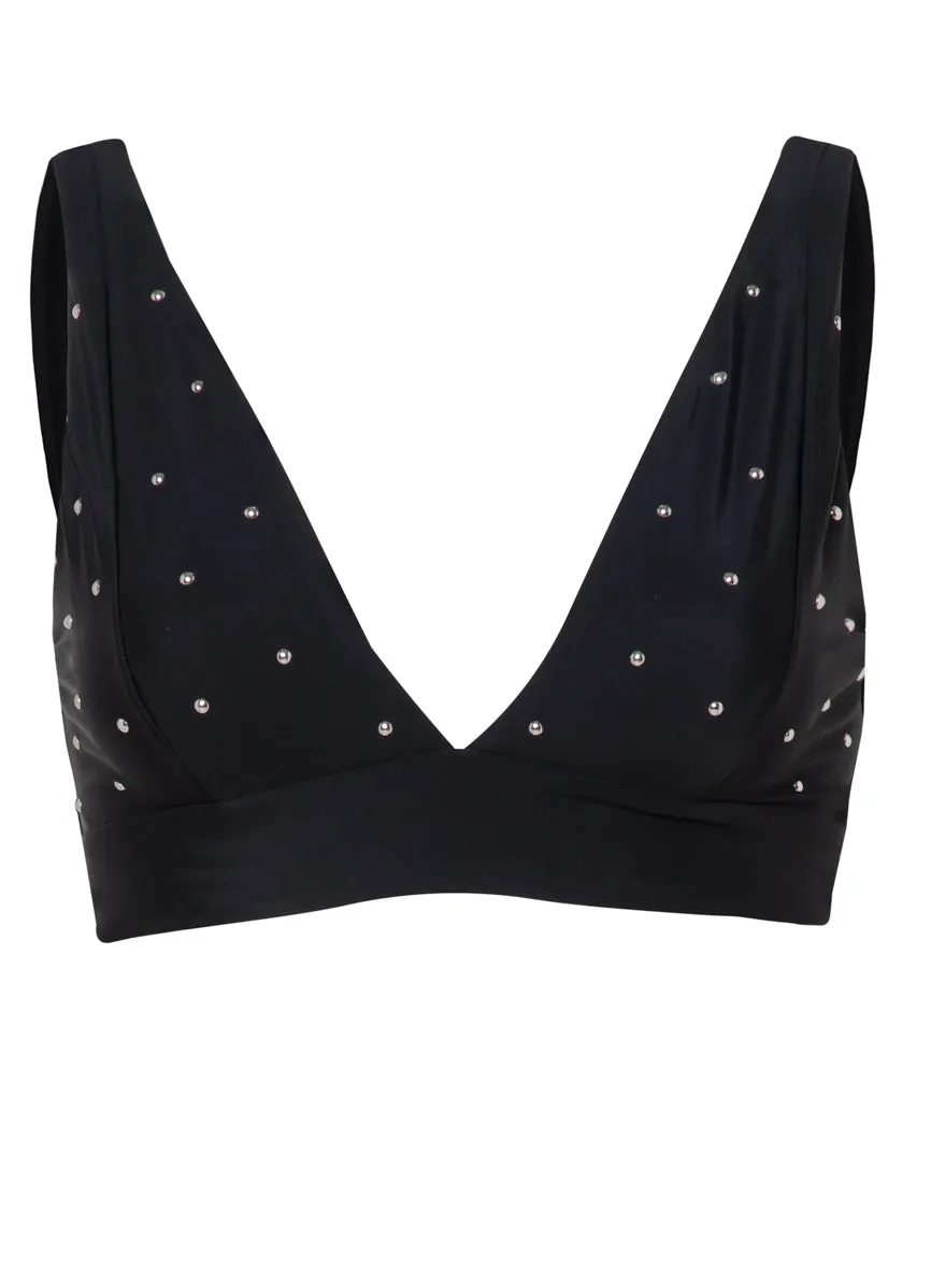 Maaji Blackjack Paradisial Triangle Long Line Bikini Top Maaji
