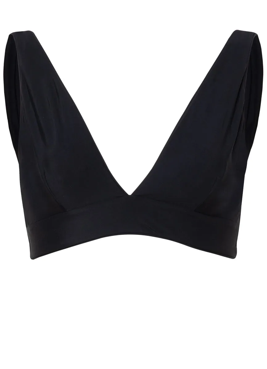 Maaji Blackjack Paradisial Triangle Long Line Bikini Top Maaji