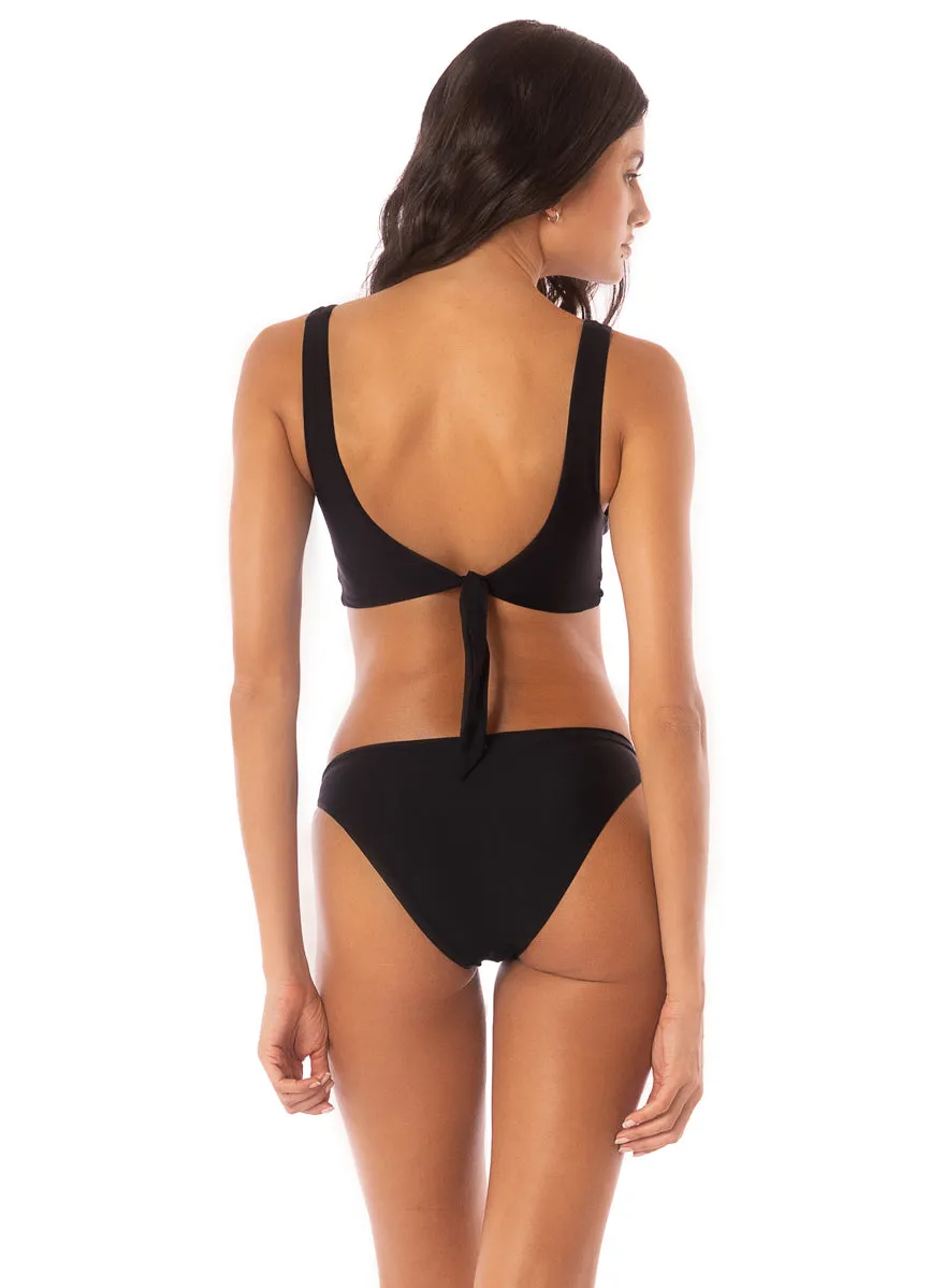 Maaji Blackjack Paradisial Triangle Long Line Bikini Top Maaji