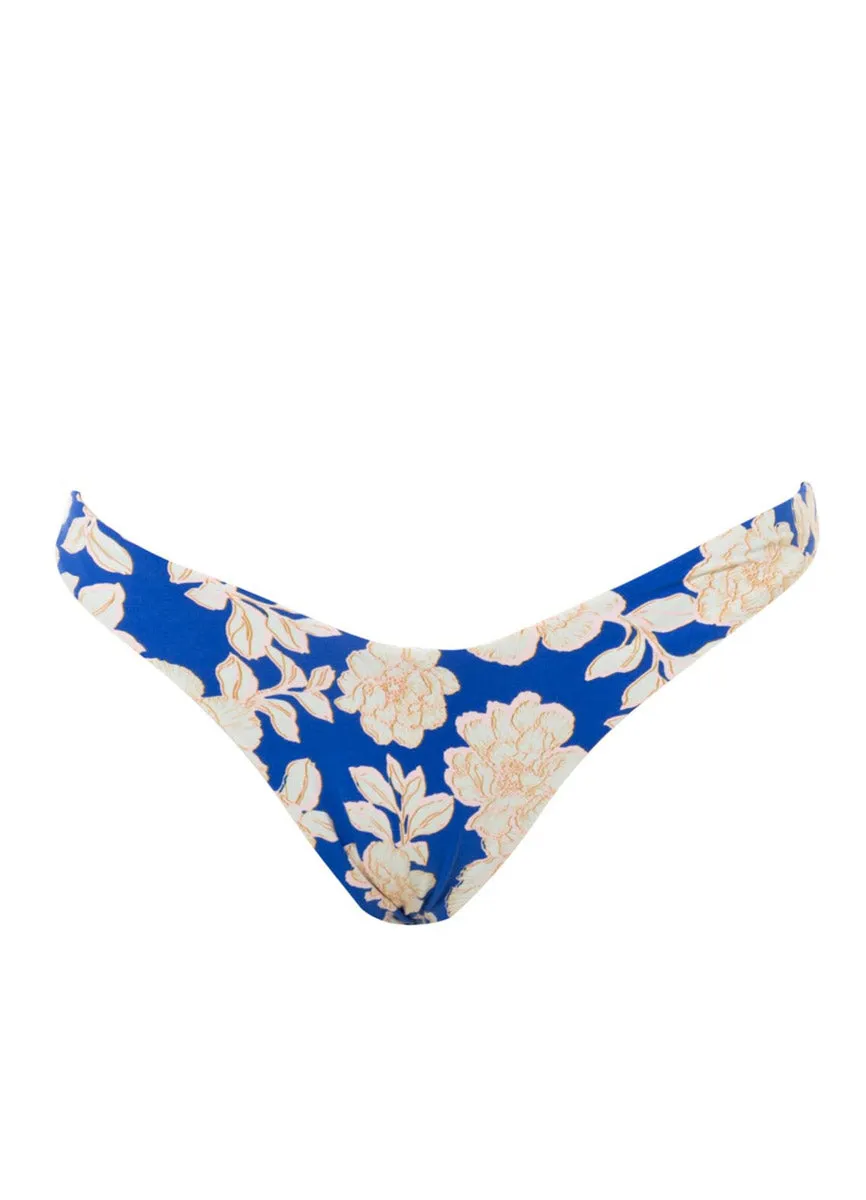 Maaji Blue Bouquet Splendour High Leg Bikini Bottom Maaji