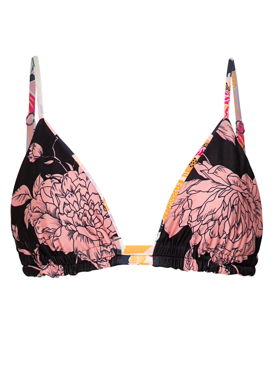 Maaji Blushing Flourish Lydia Sliding Triangle Bikini Top Maaji