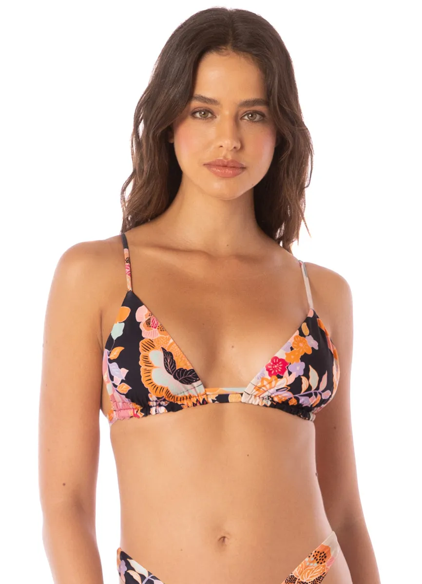Maaji Blushing Flourish Lydia Sliding Triangle Bikini Top Maaji