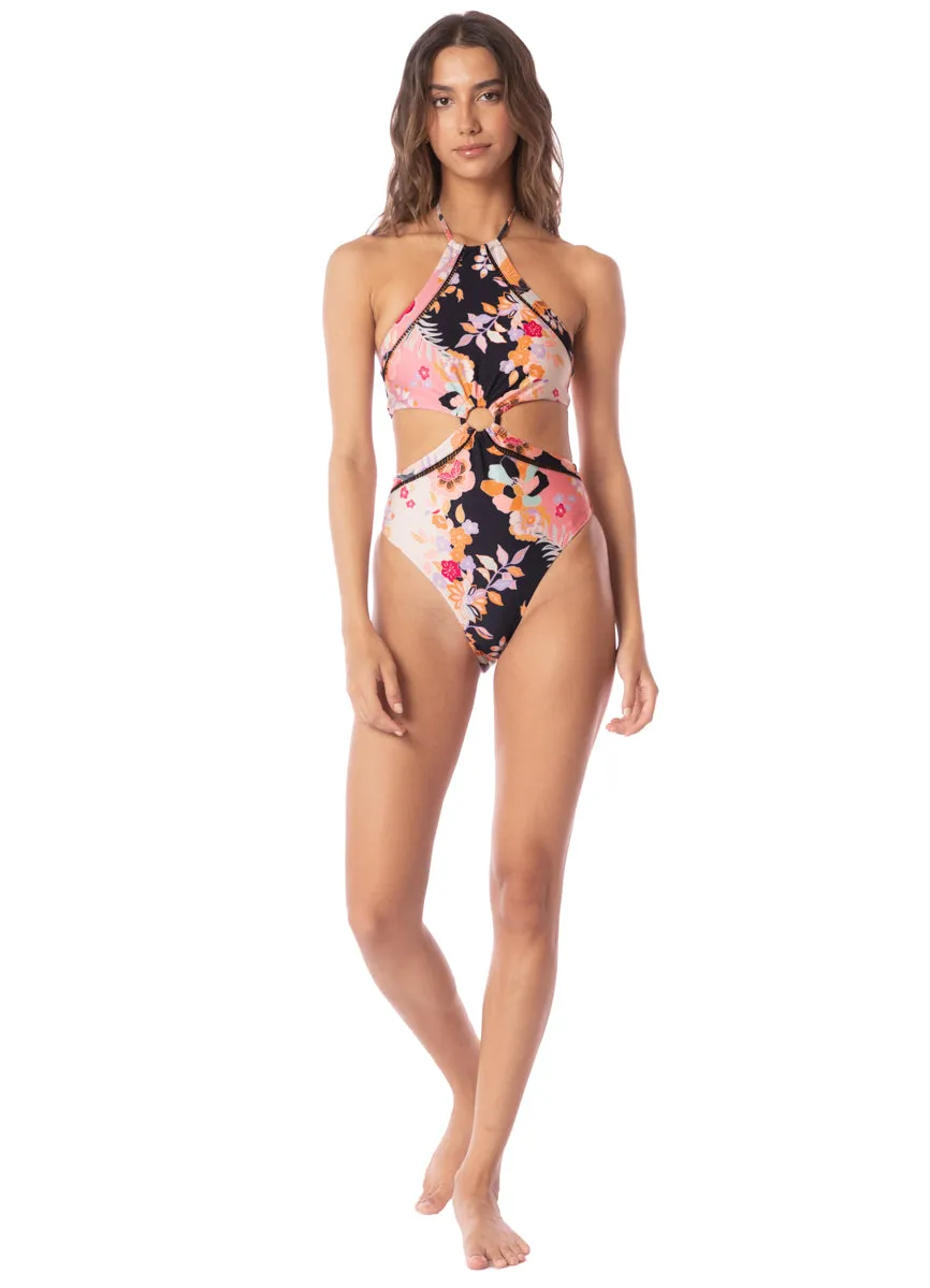 Maaji Blushing Flourish Seaside Cut Out One Piece Maaji