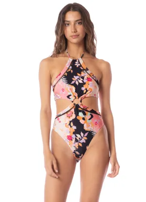 Maaji Blushing Flourish Seaside Cut Out One Piece Maaji