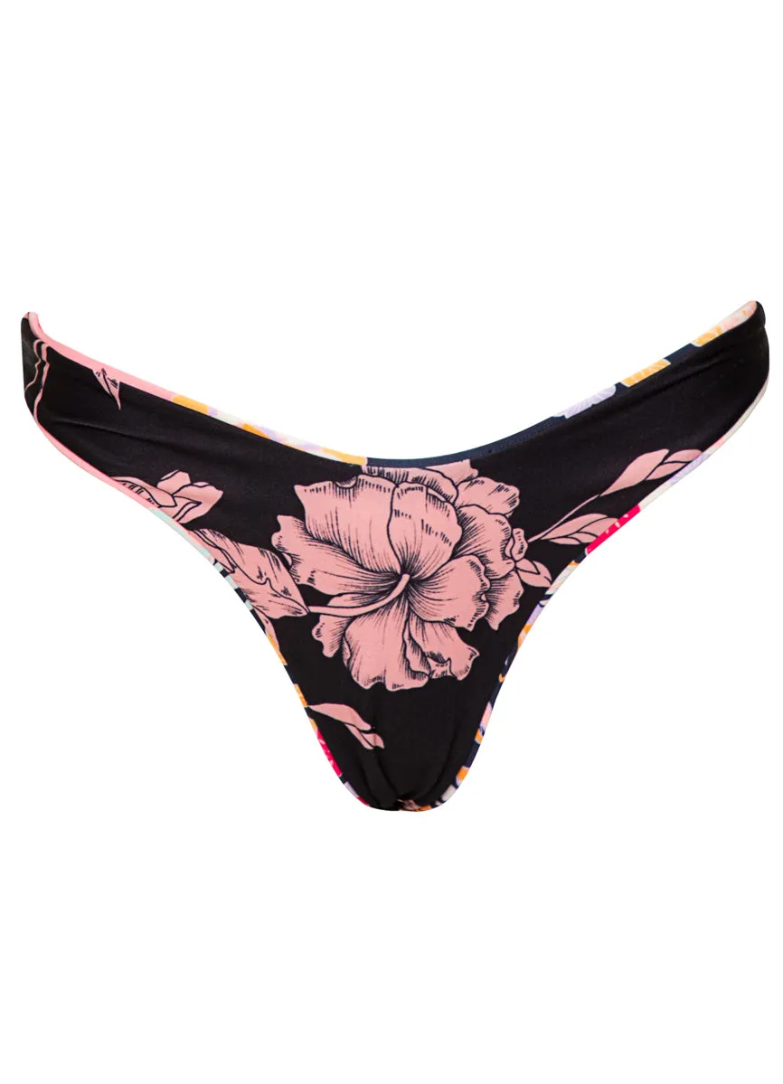 Maaji Blushing Flourish Splendour Regular Rise Thin Side Bikini Bottom Maaji