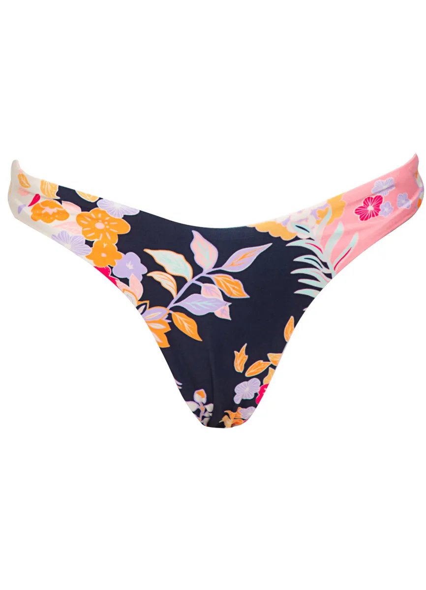 Maaji Blushing Flourish Splendour Regular Rise Thin Side Bikini Bottom Maaji