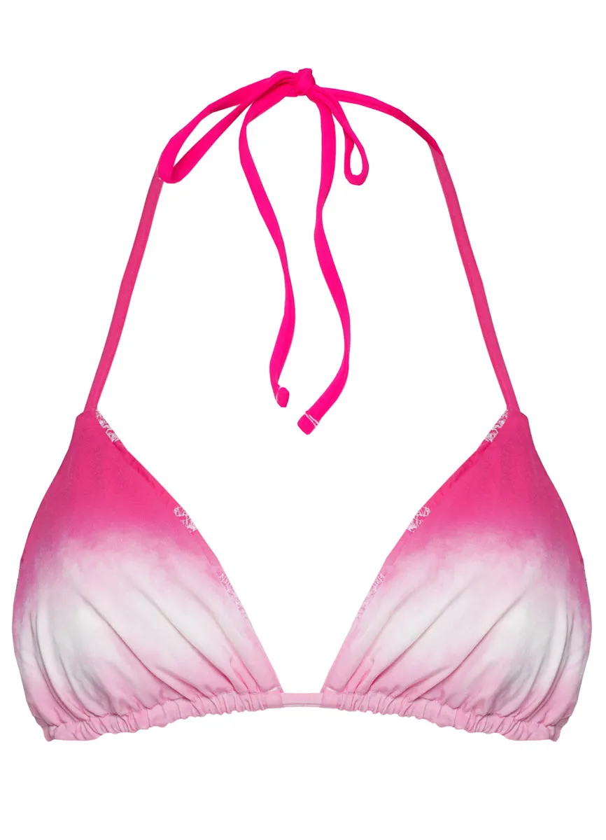 Maaji Blushing Pink Balmy Sliding Triangle Bikini Top Maaji