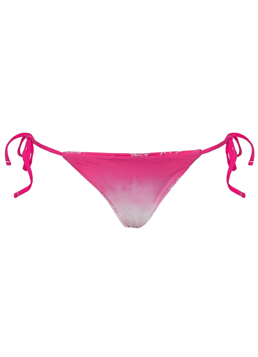 Maaji Blushing Pink Sunning Low Rise Tie Side Bikini Bottom Maaji