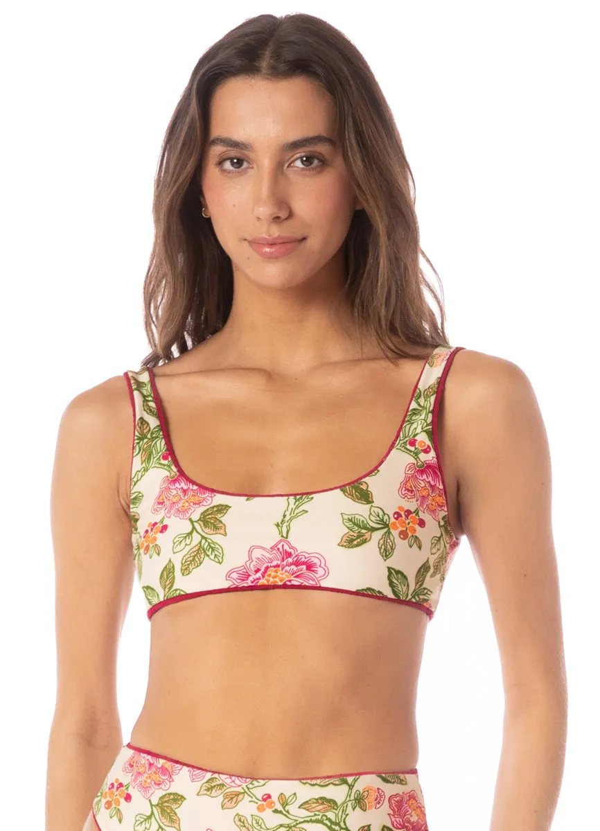 Maaji Bom Bom Pink Rebel Sporty Bralette Bikini Top Maaji