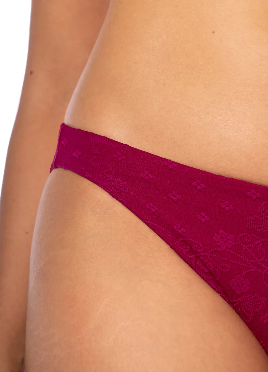 Maaji Bom Bom Pink Sublimity Regular Rise Classic Bikini Bottom Maaji