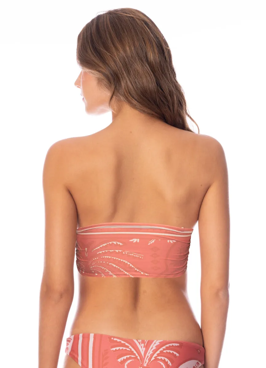 Maaji Botanic Engraving Tiffany Strapless Bandeau Bikini Top Maaji