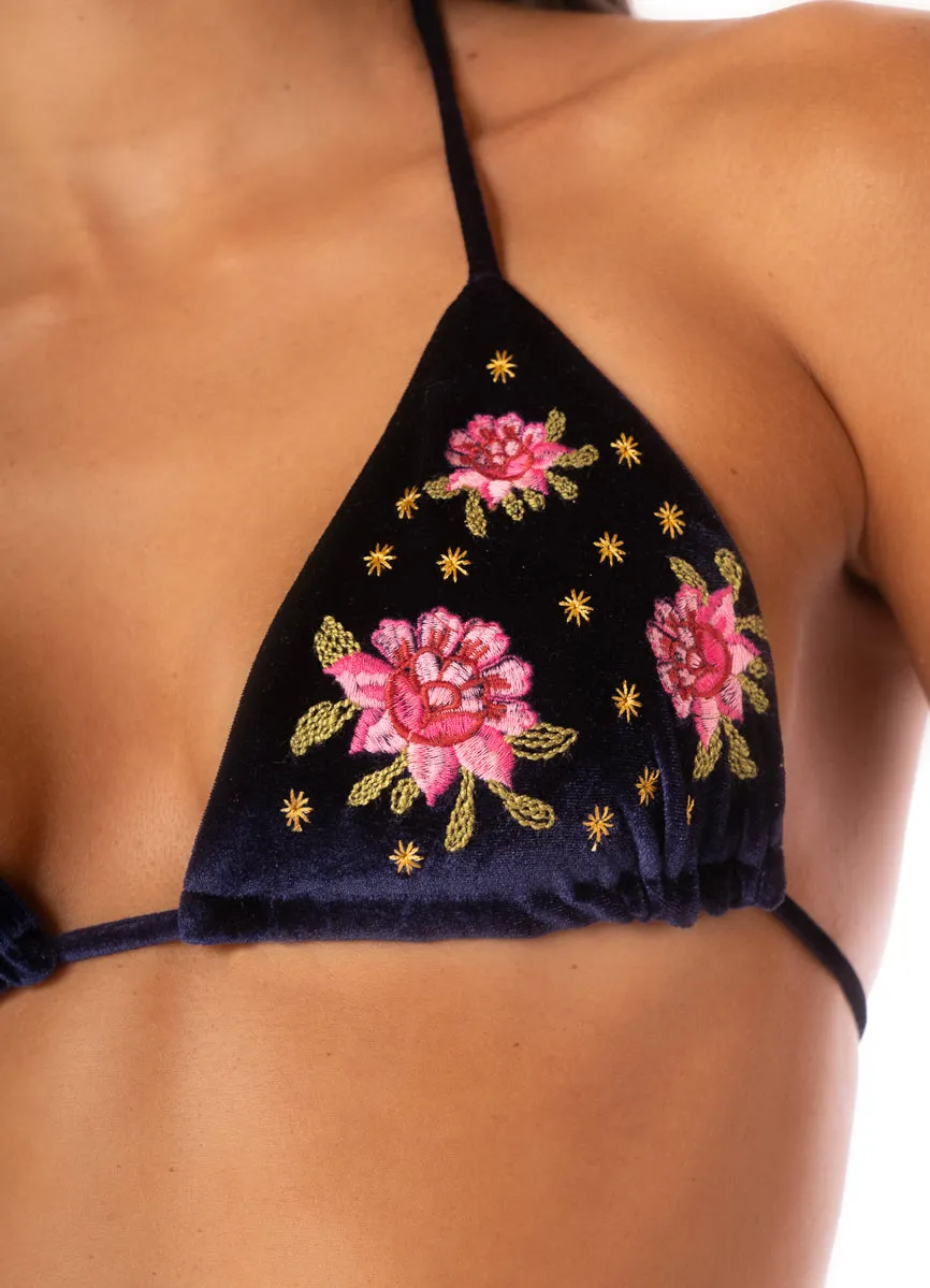 Maaji Bouquet Bliss Balmy Sliding Triangle Bikini Top Maaji