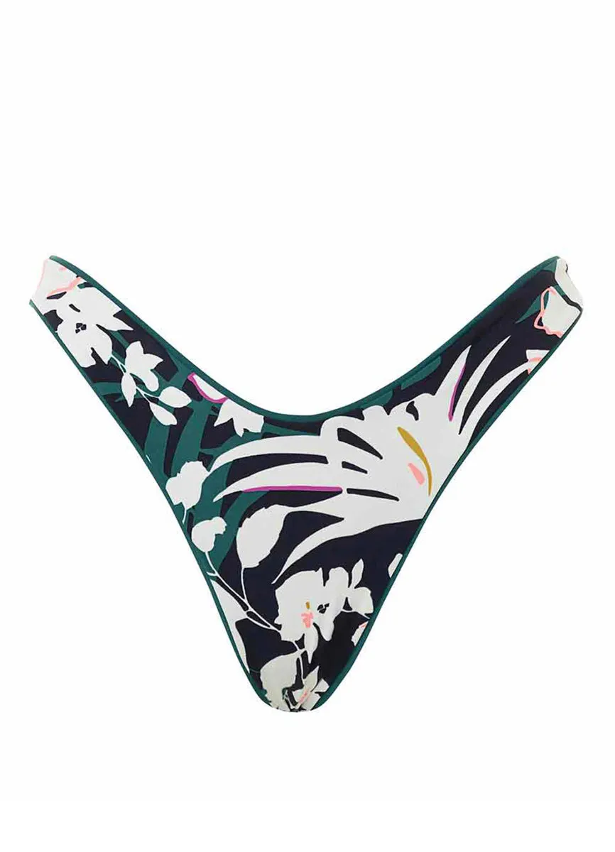Maaji Brunswick Green Splendour High Leg Bikini Bottom Maaji