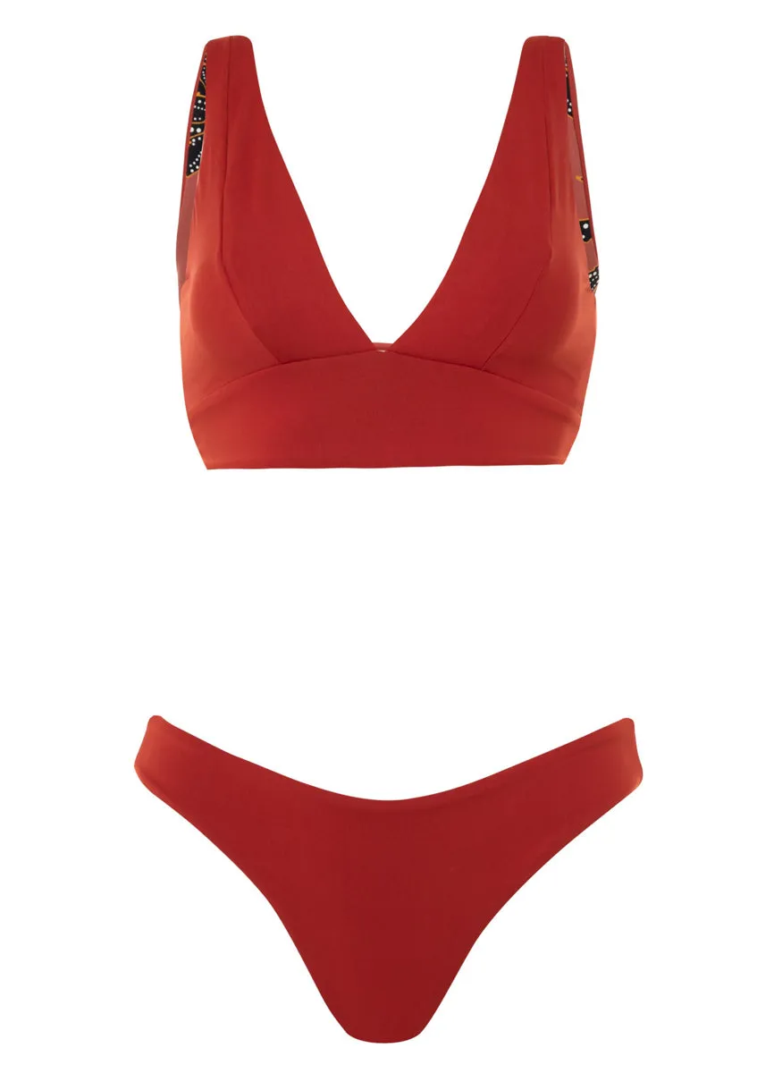 Maaji Burgundy Sublimity Classic Bikini Bottom Maaji