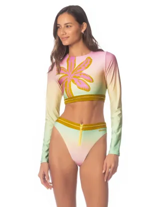 Maaji Candy Palms Spectacular Long Sleeve Bikini Top Maaji