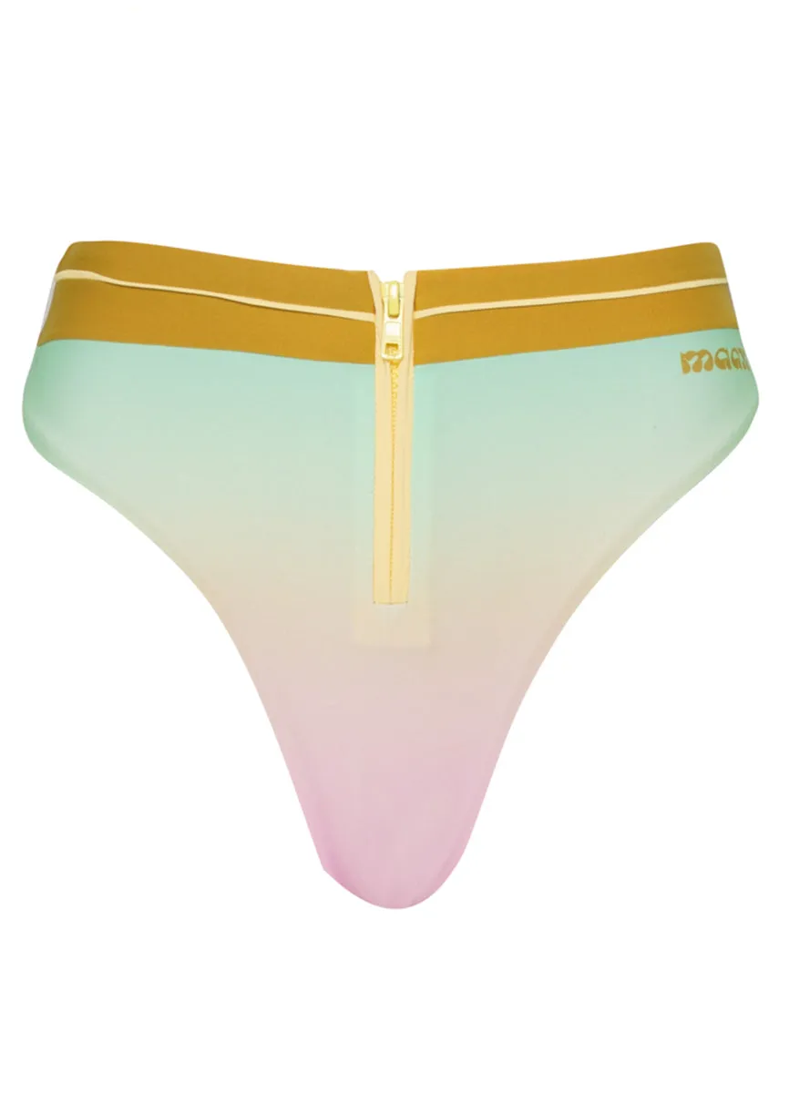 Maaji Candy Palms Stagey High Rise Classic Bikini Bottom Maaji