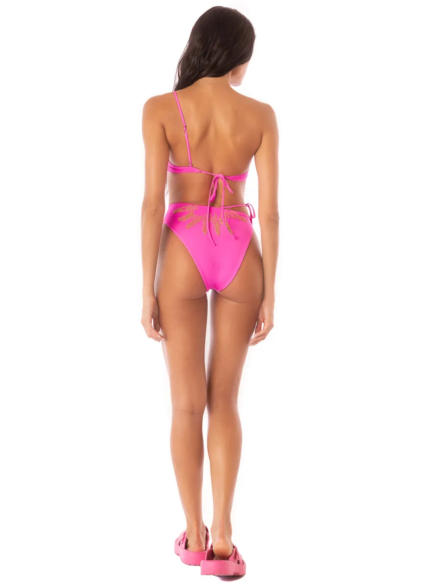 Maaji Caramel Sun Stormy One Shoulder Bikini Top Maaji