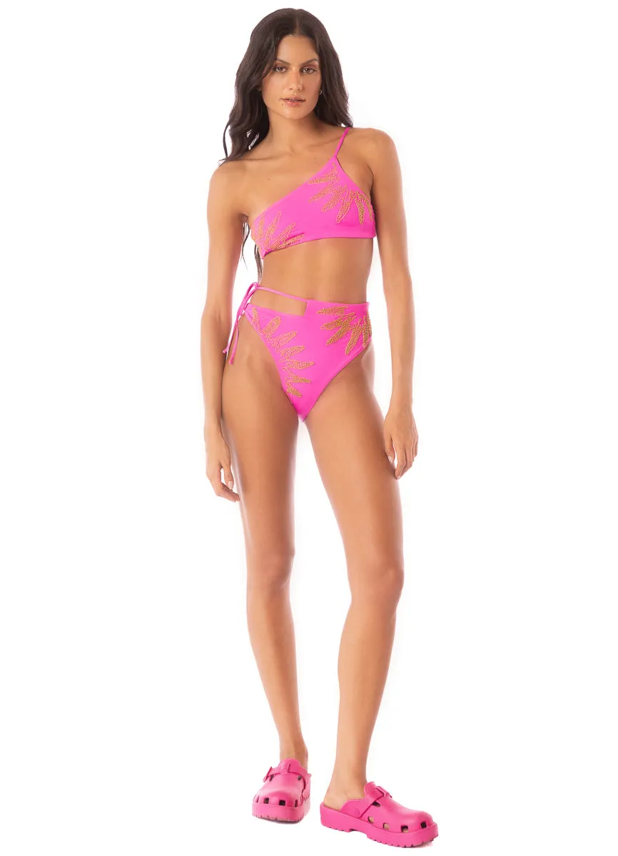 Maaji Caramel Sun Stormy One Shoulder Bikini Top Maaji