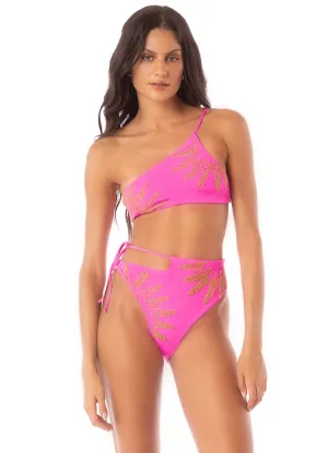 Maaji Caramel Sun Stormy One Shoulder Bikini Top Maaji