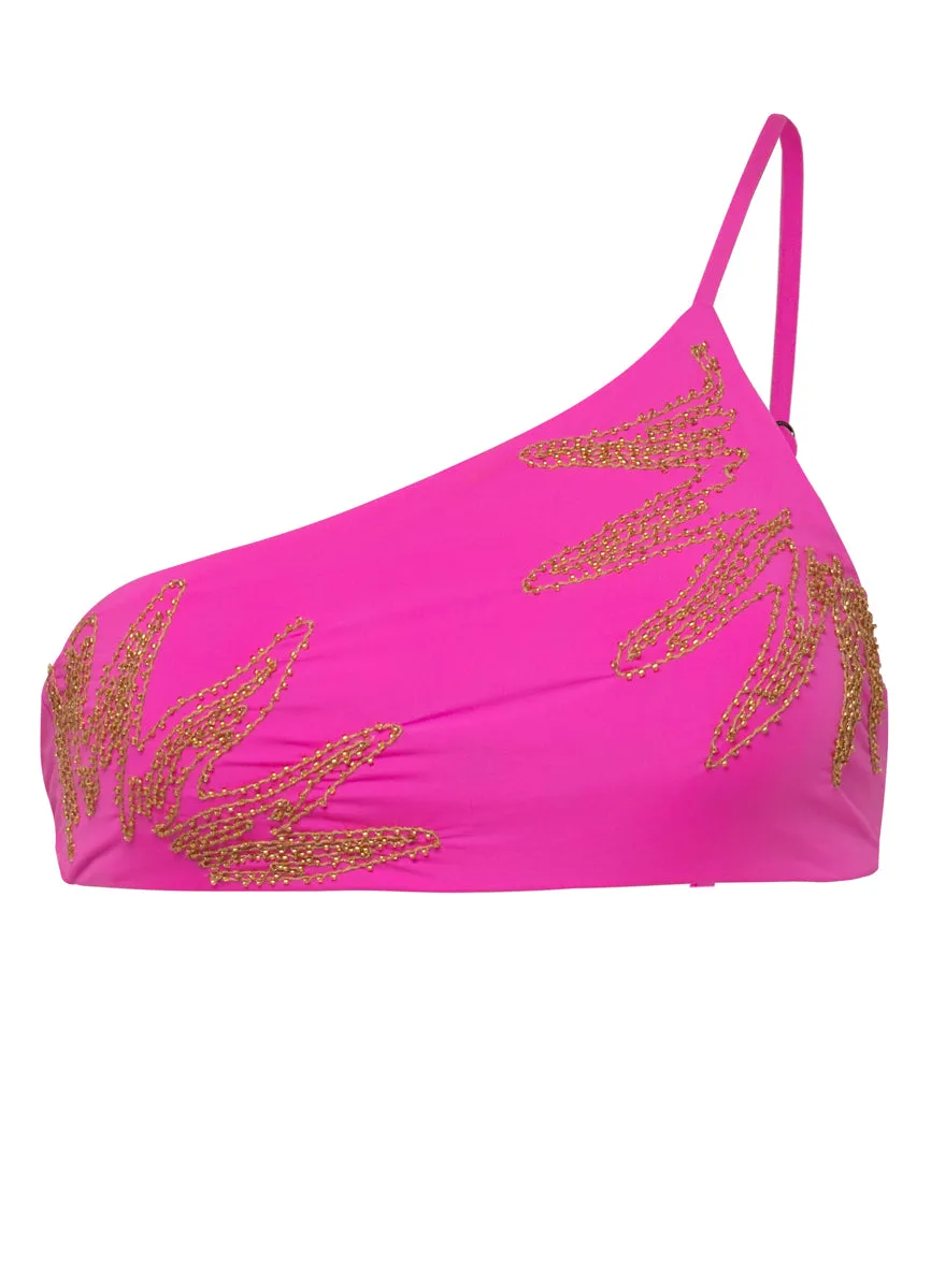 Maaji Caramel Sun Stormy One Shoulder Bikini Top Maaji