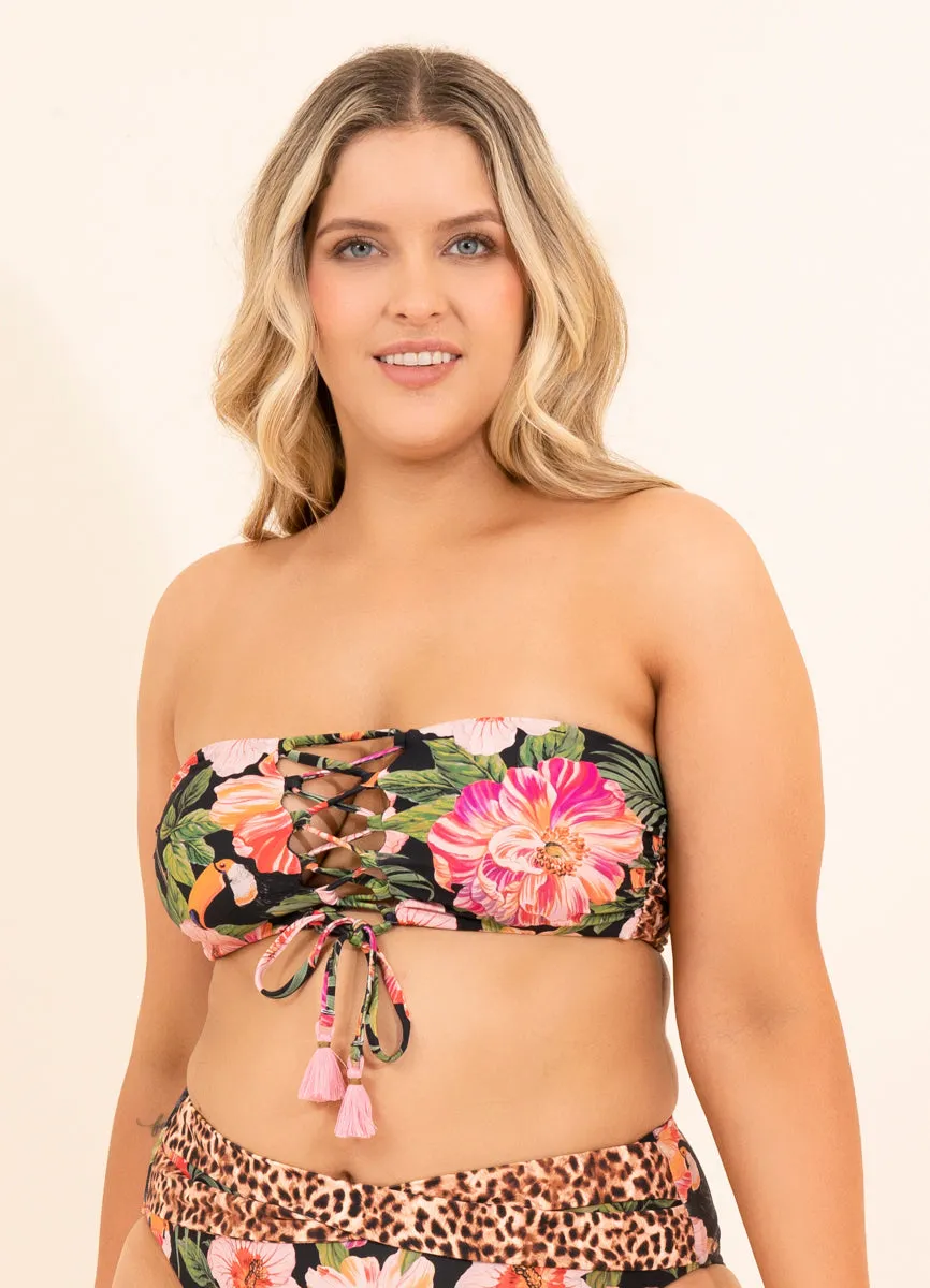 Maaji Catchy Mandolin Strapless Bandeau Bikini Top Maaji