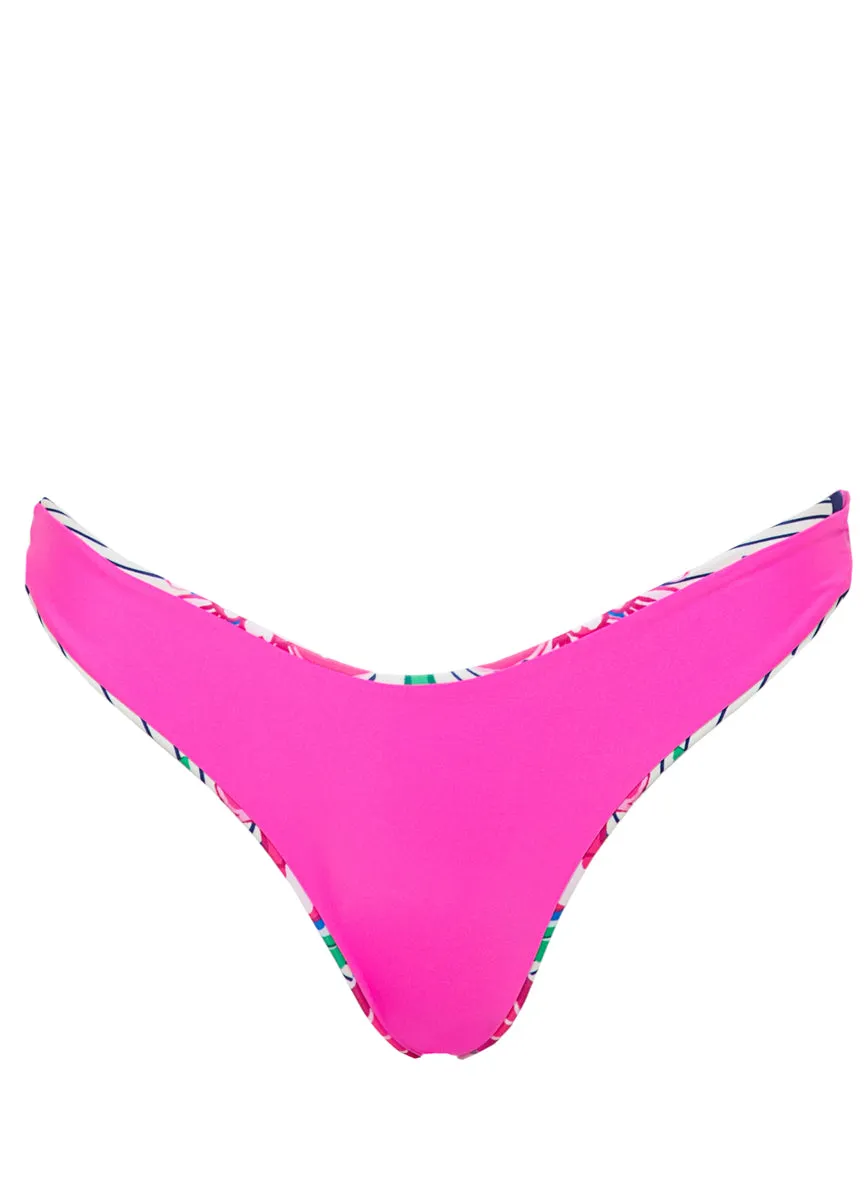 Maaji Cerise Bouquet Splendour Regular Rise Thin Side Bikini Bottom Maaji
