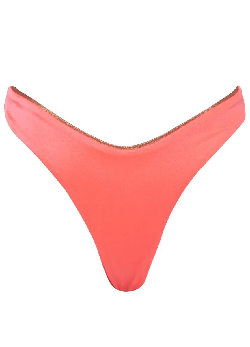 Maaji Cerise Splendour Regular Rise Thin Side Bikini Bottom Maaji