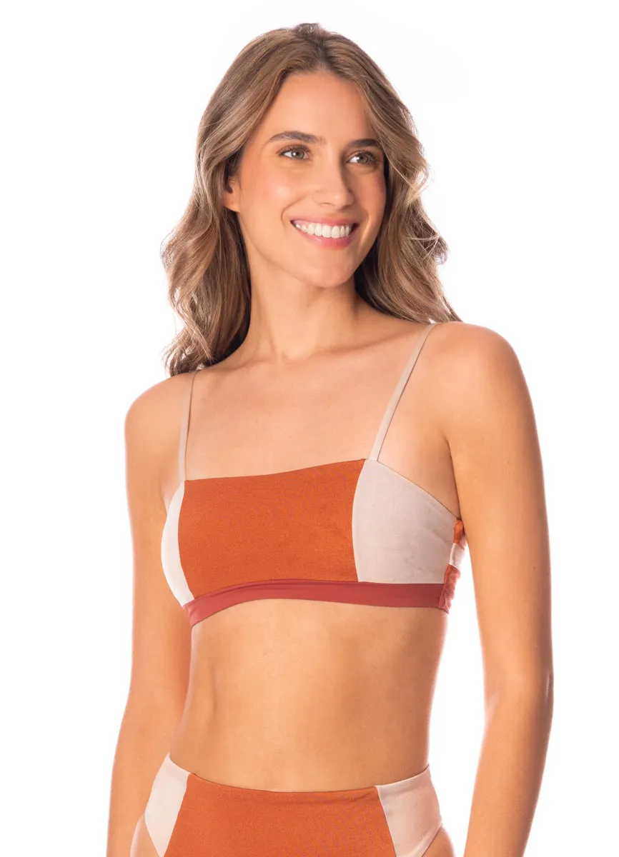 Maaji Chai Latte Chestnuts Storm Classic Bralette Bikini Top Maaji