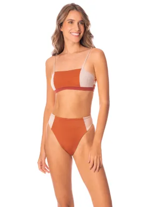 Maaji Chai Latte Chestnuts Storm Classic Bralette Bikini Top Maaji